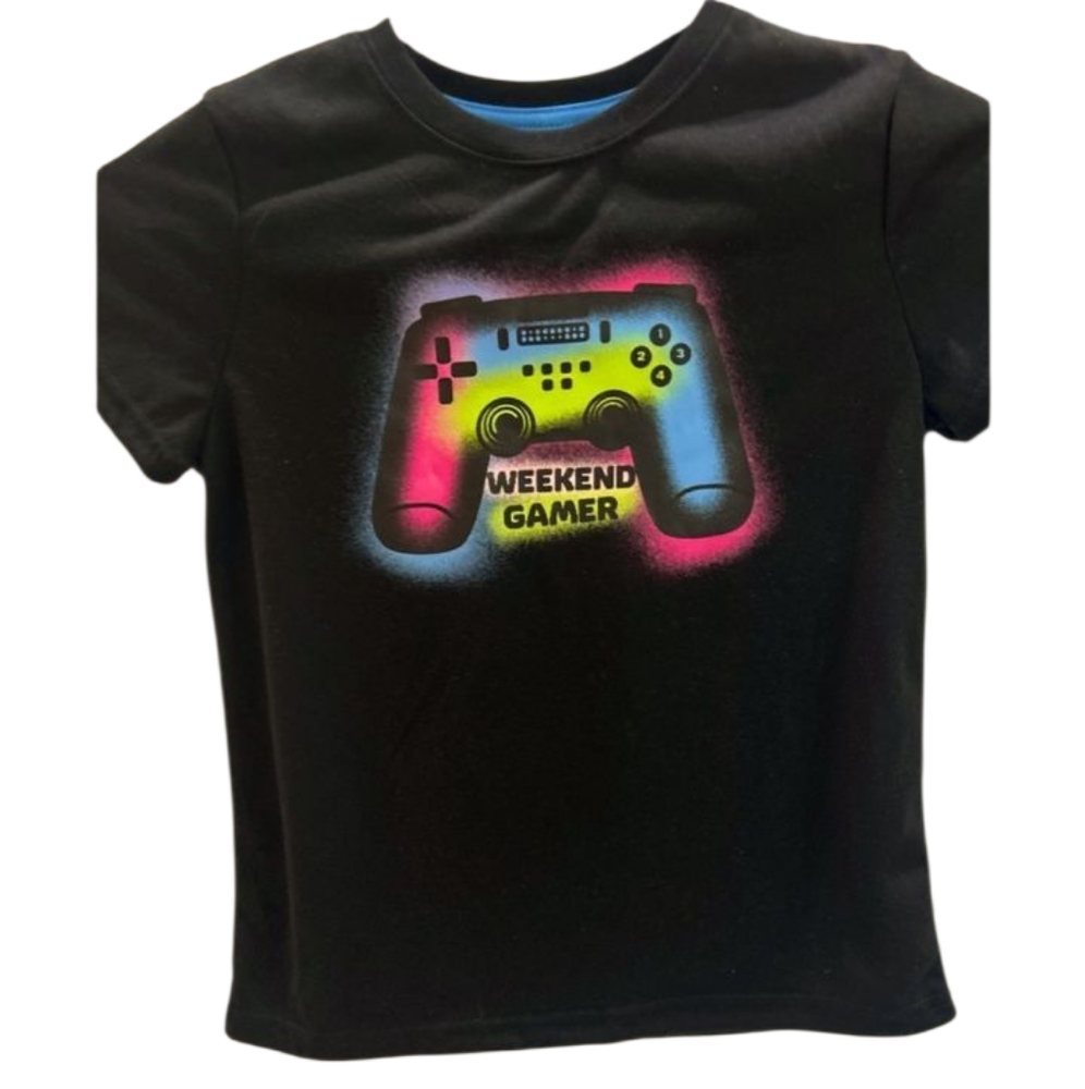 💫NWT Cat & Jack Week End Gamer Graphic Tee Short Sleeves